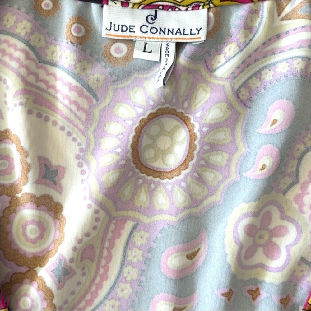 EUC Jude Connolly Diane Faux Wrap Stretch
Dress Black Paisley Large Retail $248 - Picture 7 of 8